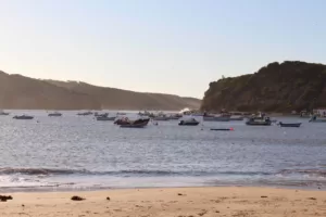 View of São Martiño do Porto bay